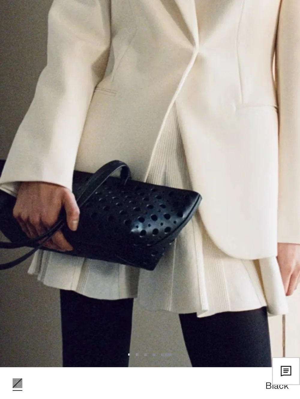 MANGO DIE-CUT SHOULDER BAG - NWT!